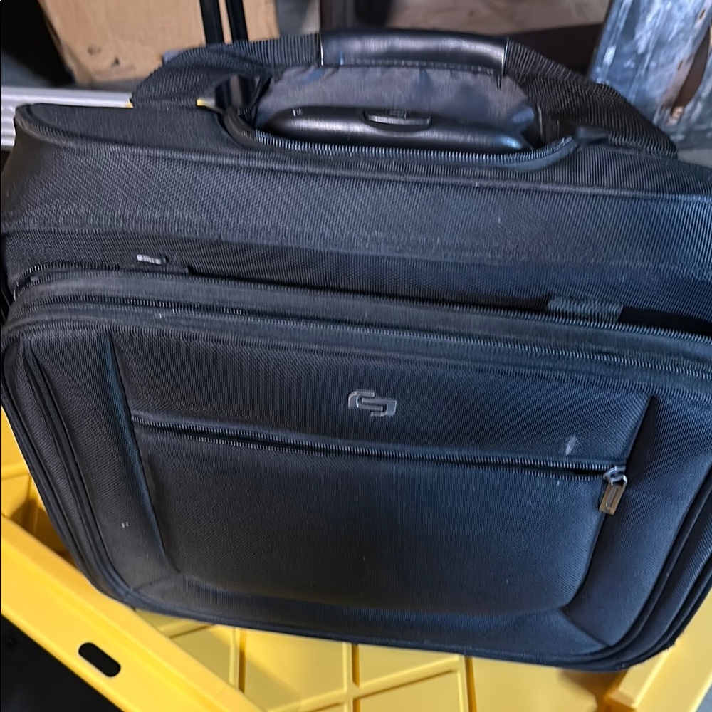 Solo Charcoal Laptop Briefcase